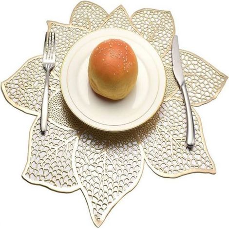 Set De Table - Ronde - Polyester Haute Qualité - Pour Décoration Maison Mariage Restaurant - 2 Pièces (1/5)