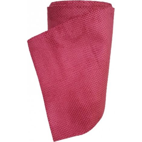 Tapis de passage Microfibre, idéal couloir, devant d’évier, descente de lit, salle de bain, Largeur 45 cm MadeInNature - Rouge - Longueur 1.50 m. (1/5)