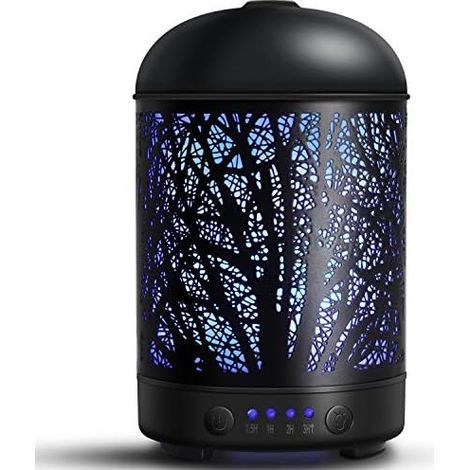 Essential Oil Diffuser 100ml Ultrasonic Air Humidifier Cool Mist Aroma Electric Fragrance with 7-Color Changing Auto Shut Off for Bedroom/Living Room/Spa/Yoga/Massage
