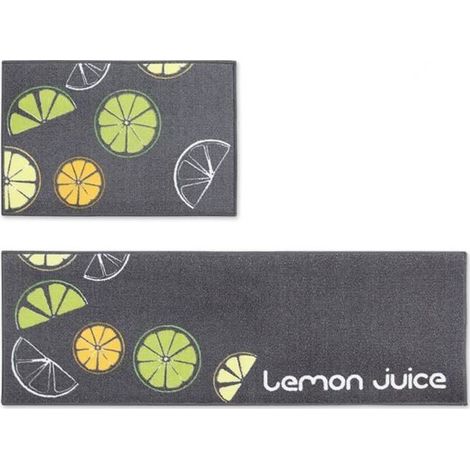 Tapis de Cuisine - Levoberg - Antidérapant - Absorbant - Lavable en Machine - 40x60 + 40x120cm (1/4)