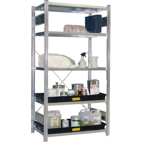 Ripiano vassoio L1300xP620xH80mm PE nero o grigliato 40l CEMO (1/4)