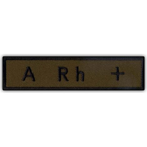 Patchion Blutgruppe A Rh+ - Aufbügelbare/Heißsiegel-Rückseite - Gestickter Aufnäher/Abzeichen/Emblem