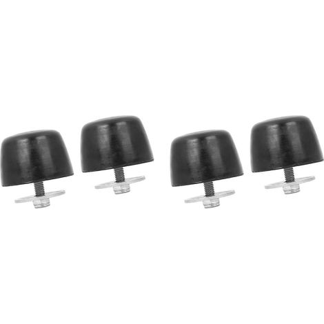 Schwarze Gummipuffer für Jeep Wrangler Motorhaube KJ71051BK ()