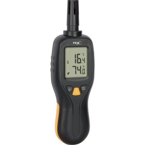 [GEBRAUCHT] B-Ware Tfa Dostmann Thermo Hygrometer Luftfeuchtigkeitsmesser Digital Schwarz Profi