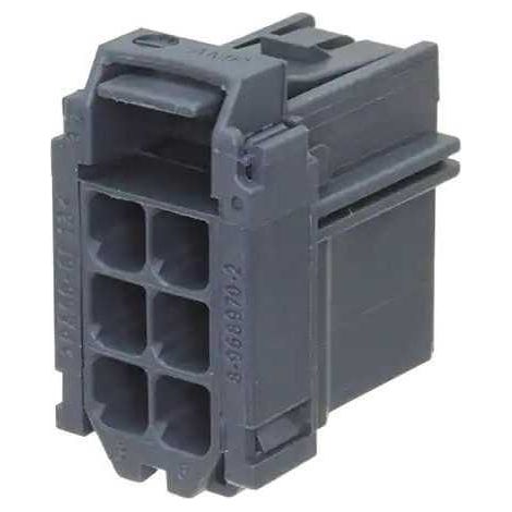 Connettore serie MCP 2.8 maschio 6  vie nero