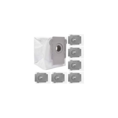 Sacs d'élimination Automatique,8 Pièces Sacs À Poussière de Rechange pour Aspirateur iRobot Roomba i7 i7+ i7 Plus E5 E6 E7 S9 S9+ Robot Base Autonettoyante Kit d'accessoires Saleté (1/5)