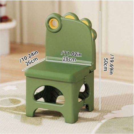 Chaise pliante ergonomique rembourrée monobloc avec - design mignon de lapin de dessin animé, tabouret pliant peu encombrant adapté à une utilisation intérieure et extérieure, surface d'assise durable (1/4)
