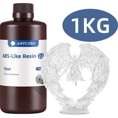 3D-Druckerharz, hohe Zähigkeit, schnelle Aushärtung, 1KG Klar (1/2)