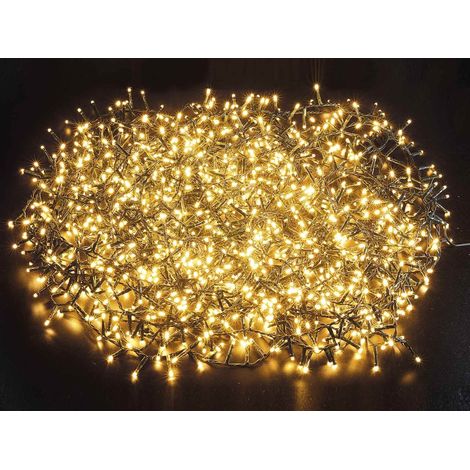 Luci di Natale Filo da 1500 Luci Led Color Bianco Caldo 30 Metri per Interni ed Esterni Luci per Albero di Natale (1/3)