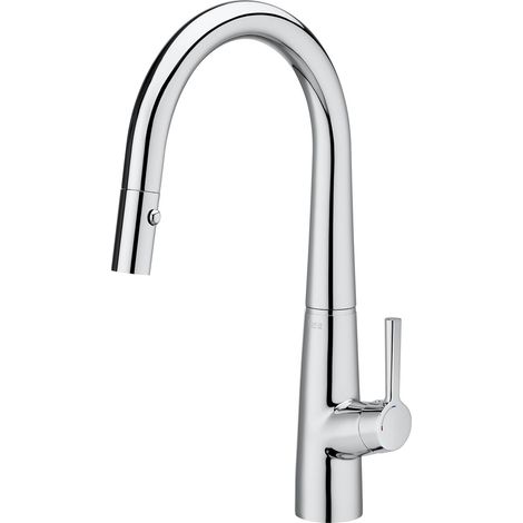 Grifo monomando Cold Start con caño extraíble giratorio para cocina SYRA - ROCA (1/2)