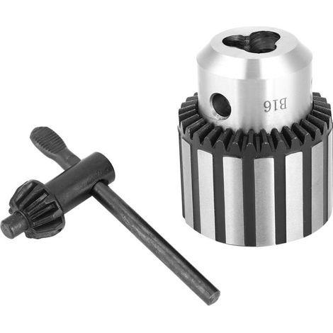 Mandrin de perage robuste B16 de 0,5 à 13 mm avec clé pour perceuse d'établi de tour (1/5)