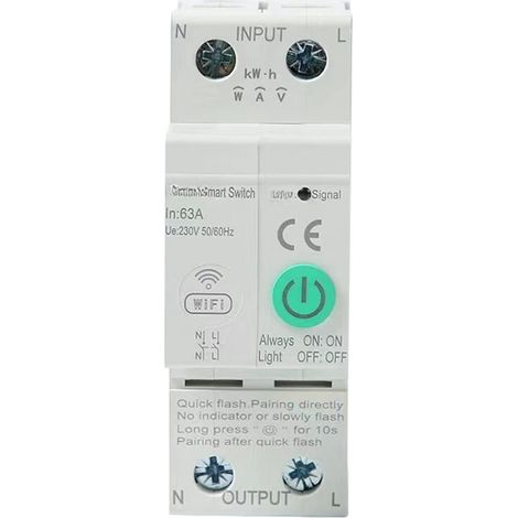 Disjoncteur intelligent Zigbee : application mobile sans fil pour contrôler à distance les équipements domotiques avec commande vocale. (1/5)