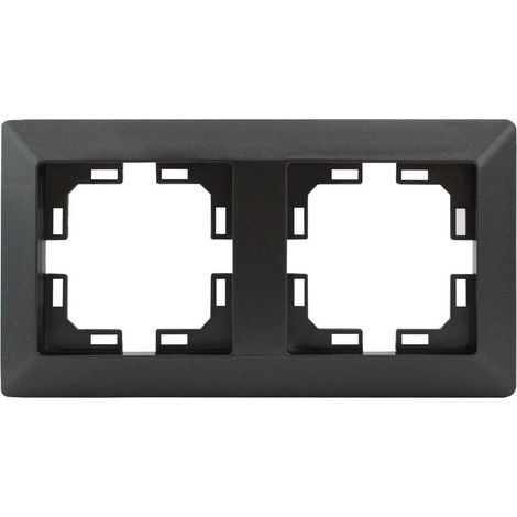 Embellecedor doble Gamma Gris antracita