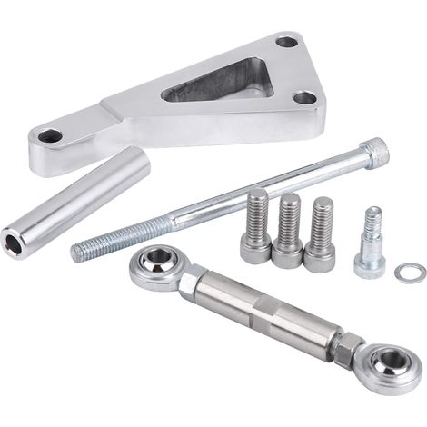 Halterung für Wasserpumpe und Lichtmaschine aus poliertem Aluminium für Chevy SBC 350, LWP-Montagesatz (1/5)