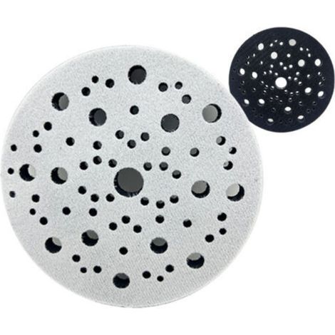 Tampon d'interface en éponge souple – Tampon d'interface souple à 70 trous de 150 mm, tampons de ponçage orbital Sander Foam Pad de rechange orbital (1/5)