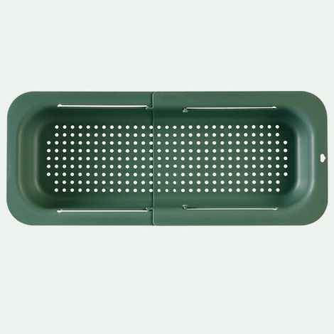 Panier d'évier Extensible, Passoire au-dessus de l'évier pour Laver les Légumes et les Fruits, plats secs, Articles de Cuisine et de Maison, Vert
