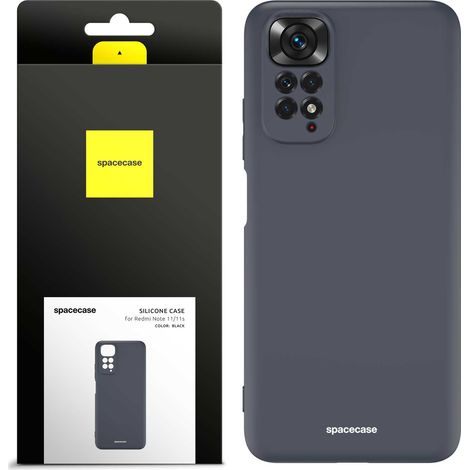 Funda de silicona Spacecase para Redmi Note 11/11s, color negro. (1/5)