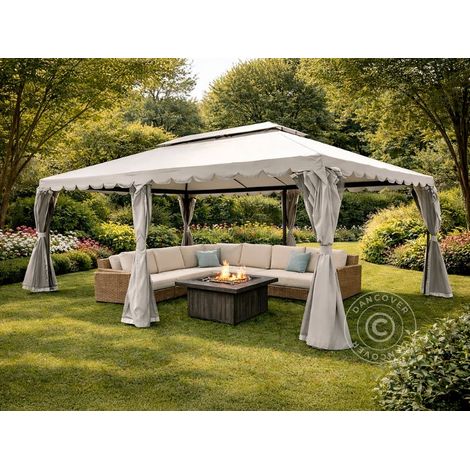 Gazebo Osiris 4x6 m, Sand - Dancover