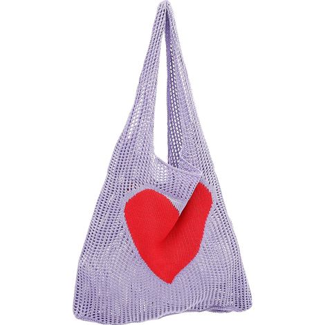 Pattern Woven Mesh Bag Large Capacity Reusable Supermarket (1/5)