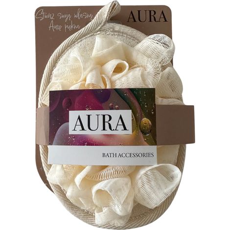 Toallita de baño color crema AURA