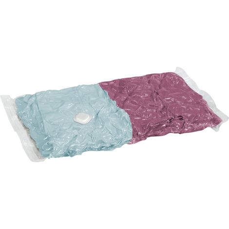 Wenko Conjunto de almacenamiento compresible transparente 2 bolsas