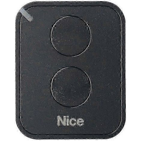 Télécommande NICE FLO2RE pour portes automatiques et portes de garage, émetteur ON2E/A à deux boutons (pour portes NICE RB400 et NICE RB1000), noire (1/5)
