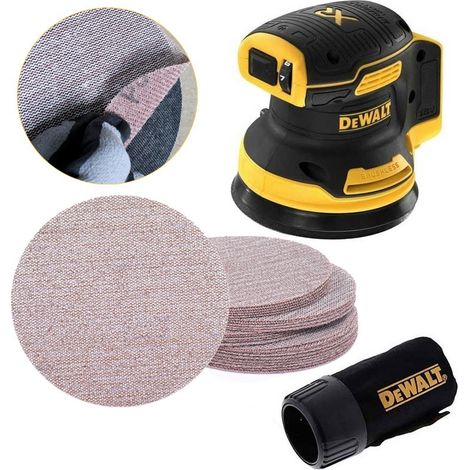 Dewalt DCW210N Cordless Brushless 18v XR Random Orbital Sander 125mm + 25 x Mesh (1/5)