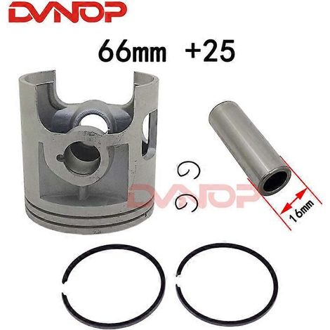 Para Yamaha DT175 DT 175 STD +25 +50 +75 +100 Diámetro del cilindro 66 mm 66,25 mm 66,5 mm 66,75 mm 67 mm Kit de aros de pistón para motor de motocicleta (66,25 mm) (1/5)