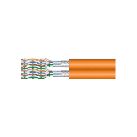 Equip Instal.Kab Cat7 SFTP 500.00m orange Dup LSZH Speditionsversand