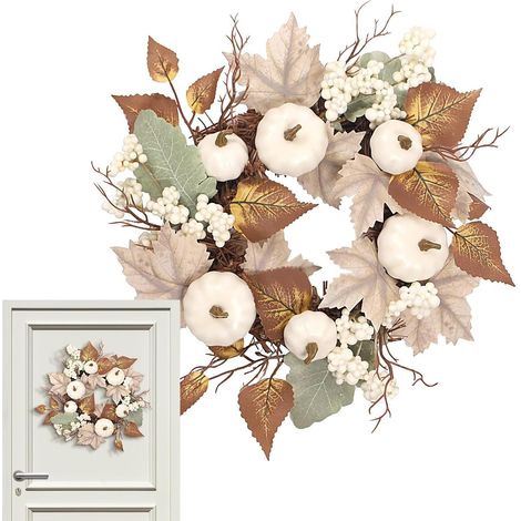 Couronne d'automne pour porte d'entrée - Couronne d'automne (1/5)