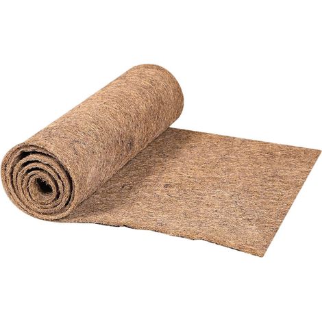 Liner En Fibre De Coco - Rouleau De Feuille De Coccoir Pour Paniers Suspendus Et Contenants De Plantes - 30 x 100 cm - 20 mm D'Épaisseur - 1 Pièce