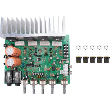 Carte d'amplificateur audio 2.0 canaux 240 W pour caisson de basses haute puissance -- (1/5)