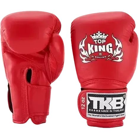 Gants de boxe thaï Top King Super Red 10 oz