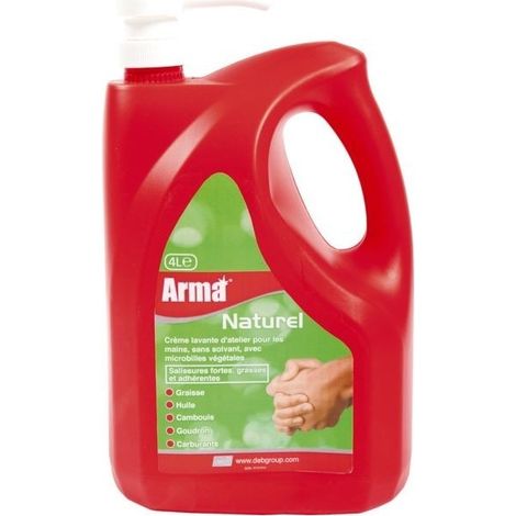 Crema Detergente Naturale con Microperle, pH Neutro - Bidone da 4l con Pompa Interna