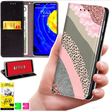 Brieftaschenhülle für Oppo Reno 14F / 14 FS 5G – Blue Moon Cover Print + 9H Glas (1/5)