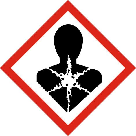 PROVOST - Pictogramme de danger SGH08 - Cancérogène / Tératogène - Vinyle adhésif 40 × 40 mm