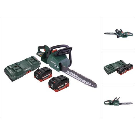 Metabo MS 36-18 LTX BL 40 Sega per potatura a batteria 36 V ( 2x 18 V ) 40 cm 22 m/s Brushless + 2x batteria 10,0 Ah + doppio caricatore (1/5)
