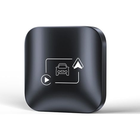 Adaptador inalámbrico CarPlay Android Auto, adaptador inalámbrico para CarPlay con cable de fábrica, convierte de cableado a inalámbrico, plug & play (1/5)