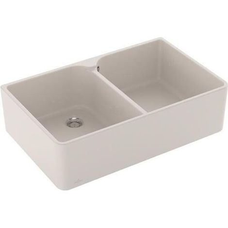 Évier VB 80 x 220 x 795 mm avec bonde intégrée. Évier en céramique Crema cplus.