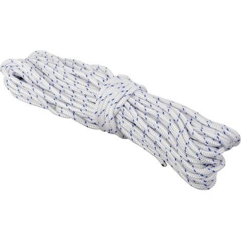 Corde De Vidange - 21 M - Nylon - Pour Pompes Immergées Et Puits - Résistante Aux Intempéries - Blanc (1/2)