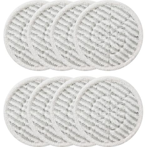 Lot de 8 Lingettes de Rechange pour Balai Vapeur - EINNENFFER - Lavables, Réutilisables et Efficaces pour un Nettoyage Optimal (1/5)