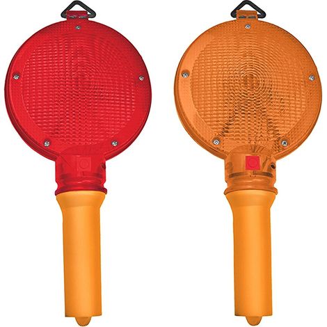 Baustellen Warnleuchte Absperrung Blinkleuchte Bauleuchte Warnlicht Lampe Rot (1/4)
