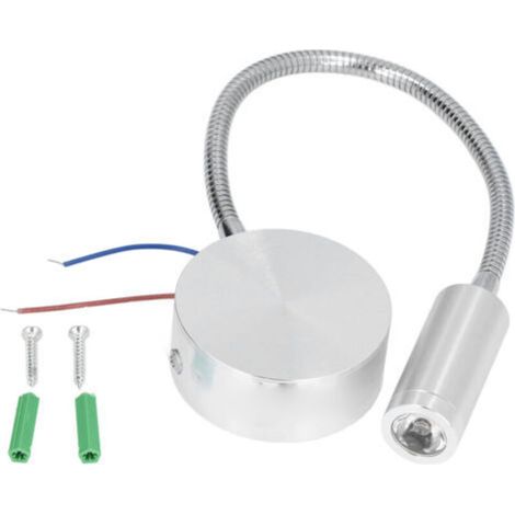 Projecteur LED 3W 4000K, applique murale de lecture en aluminium avec col de cygne pour intérieur, bureau, école, 85 à 265V