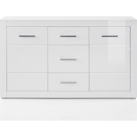 Sideboard Anrichte BALVE-61 in weiß Hochglanz BxHxT: 164x97x42cm (1/5)