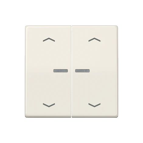 Jung Tecla para pulsador KNX, F10, con símbolos de flecha, con guía de luz, duroplast, serie AS, blanco AS 102 KO5P