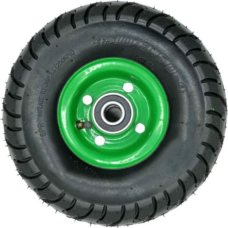 Pneu gonflable 10 pouces 20 trous roue de remplacement en caoutchouc pour voiture jouet enfant roulement acier (1/5)