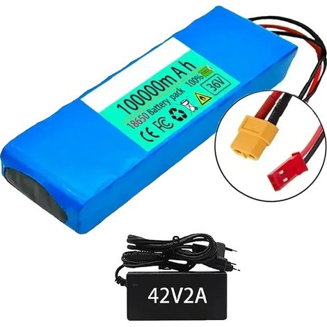 Batteria ricaricabile, capacità 10000 mAh, design leggero, caricabatterie XT60-JST (1/2)