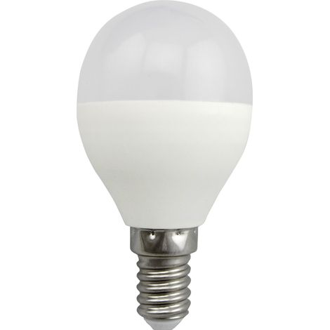 Ampoule LED G45 E14 650 lm 3000K opale Polux Platinum (1/3)