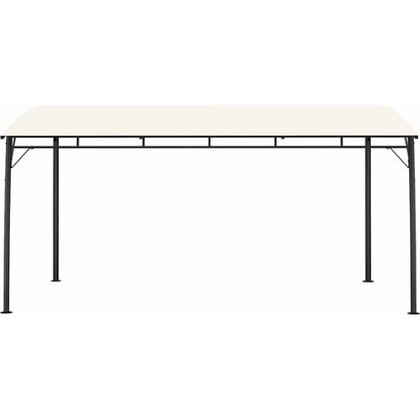 Tenda Parasole da Giardino 4x3x2,55 m Crema (1/5)