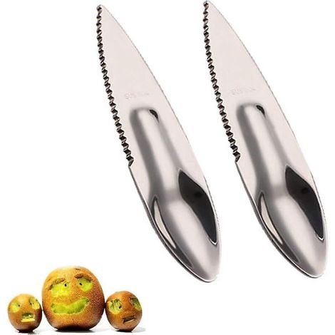 Ensemble de cuillères 2 en 1 en acier inoxydable pour avocat et kiwi (1/5)